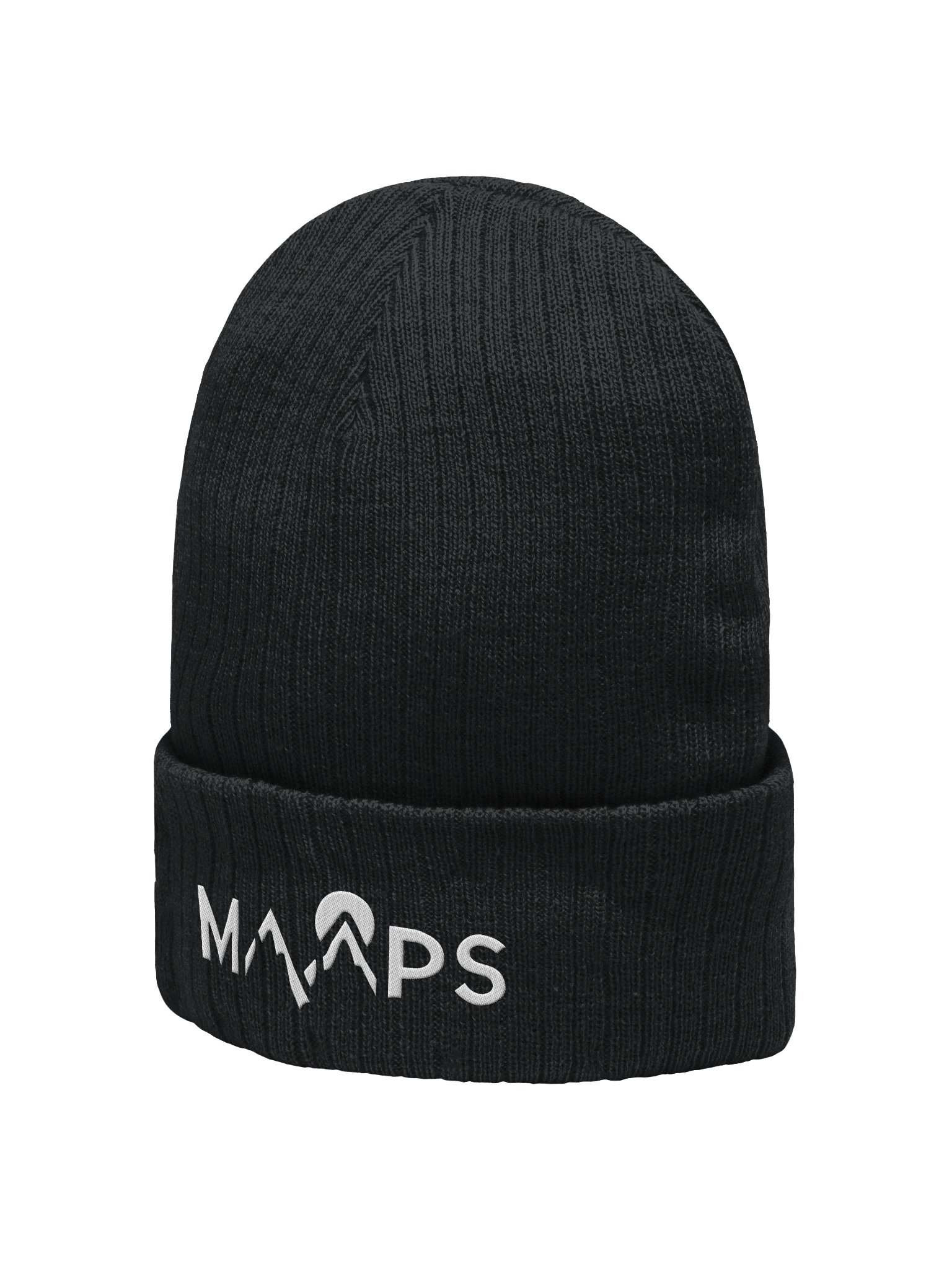 Ribbed MAAPS Beanie - White Logo product image (20)