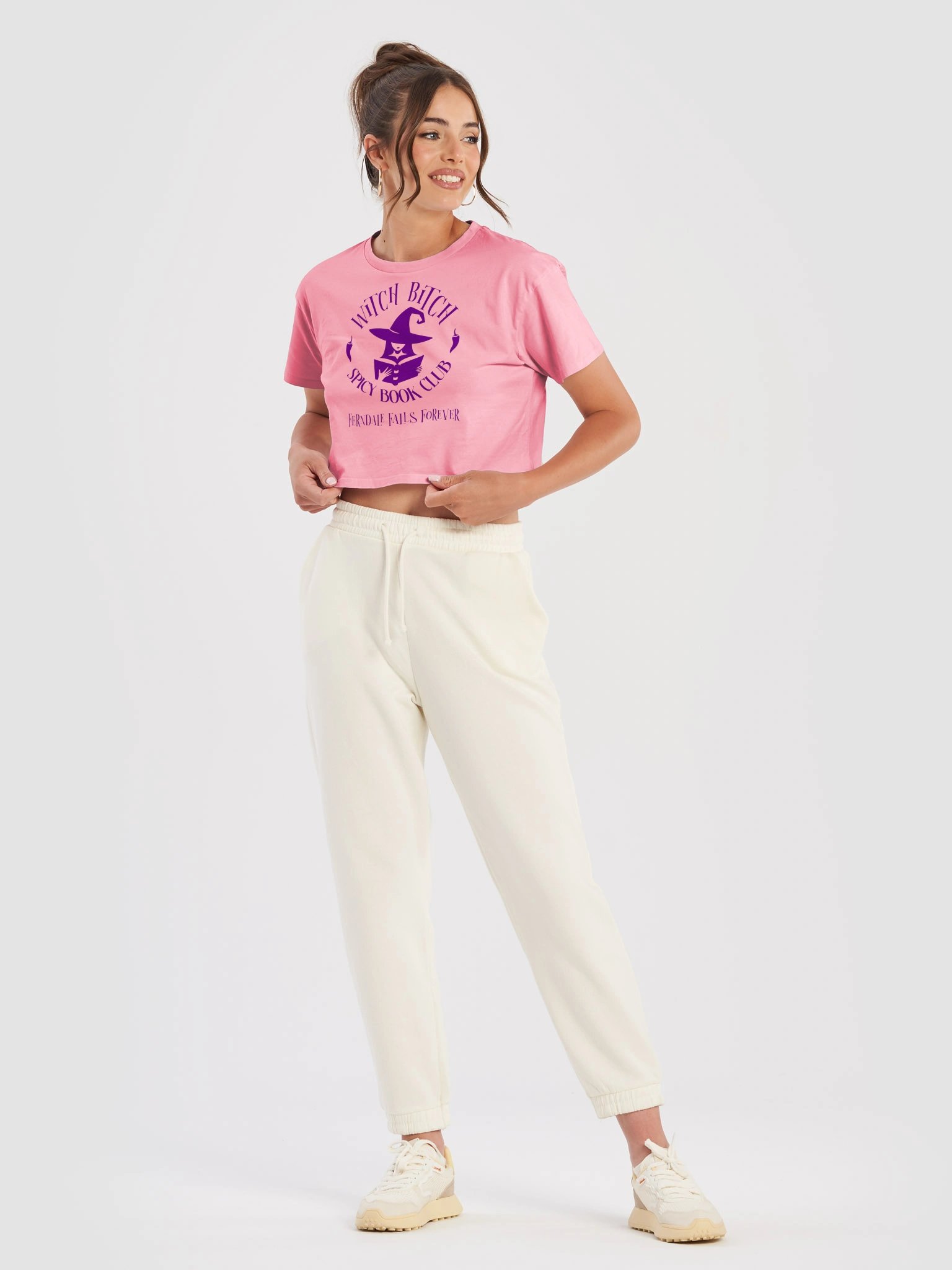 Witch Bitch Spicy Book Club Crop Top product image (2)