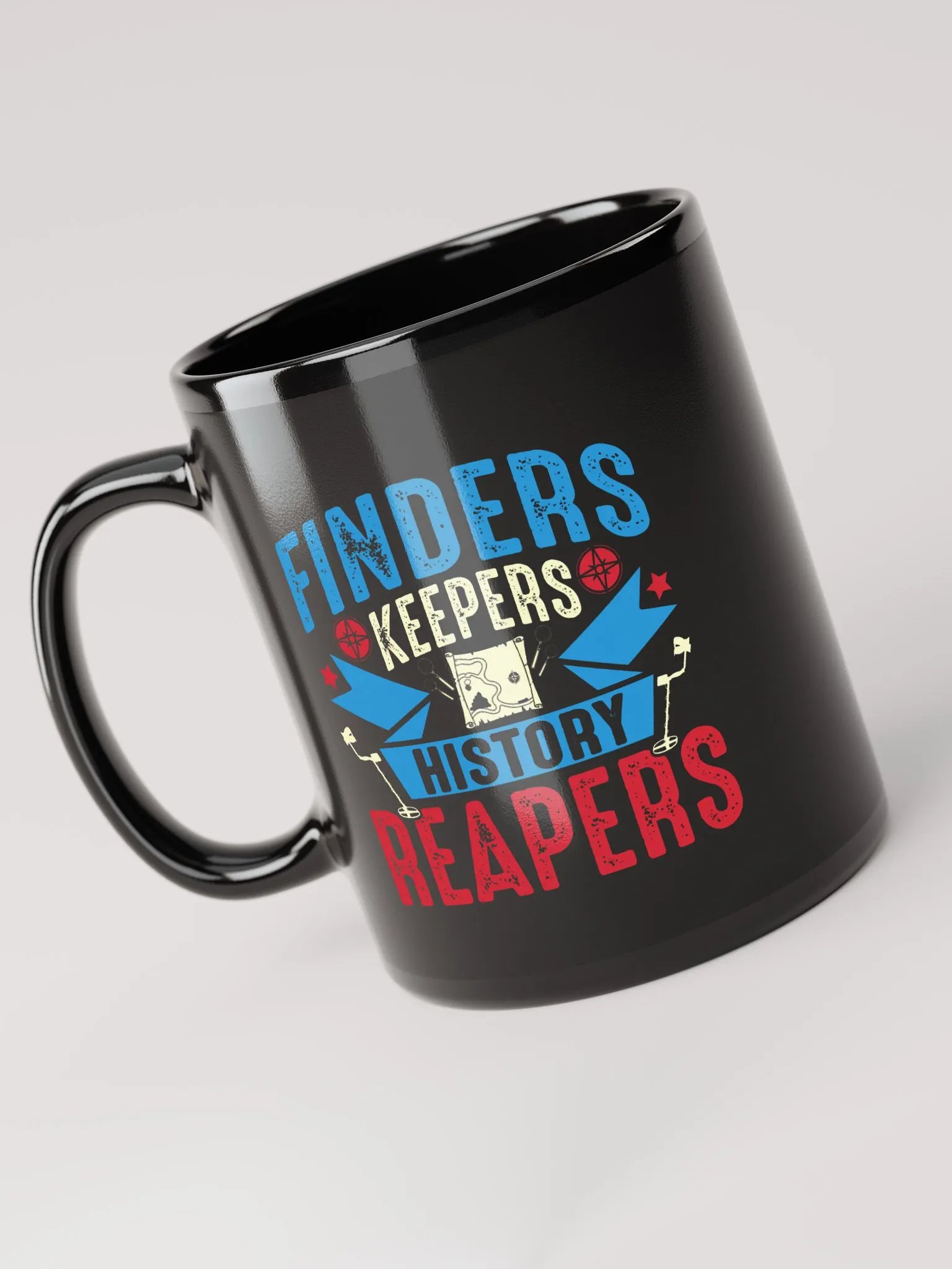 Finders Keepers Crest Black Mug product image (6)