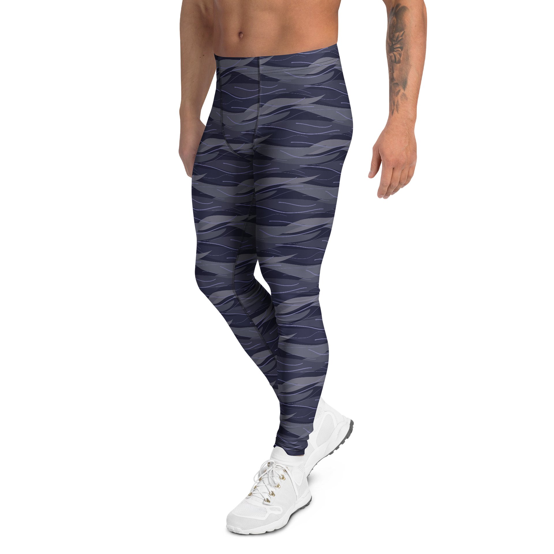 Colorful Modern Abstract Stripes Men's Leggings product image (4)