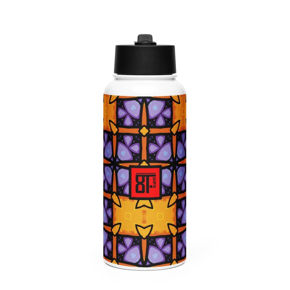 8T Sips Mosaic Stainless Steel Water Bottle product image (1)