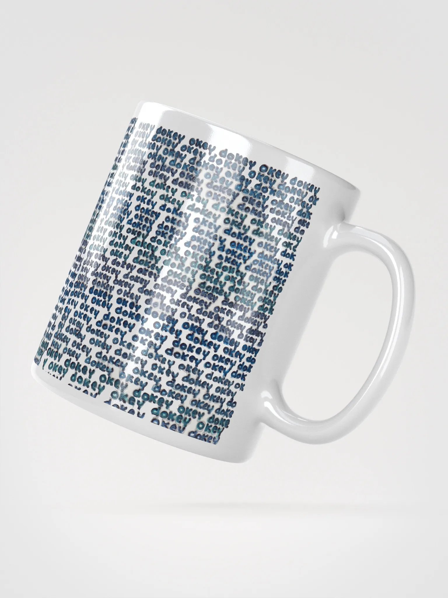 okey dokey White Glossy Mug product image (5)