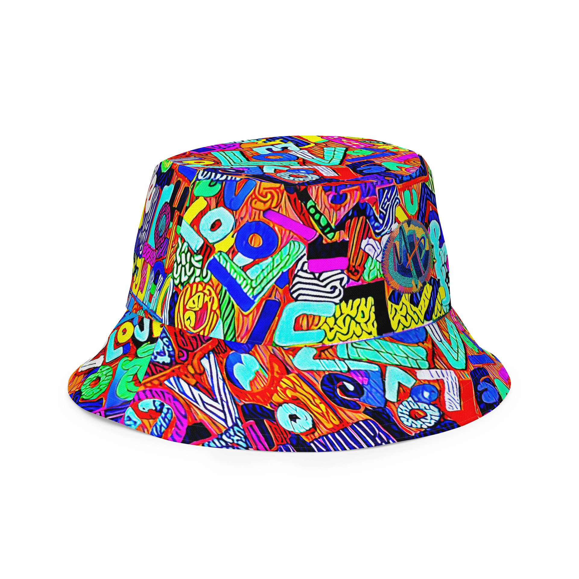 Neon Love Reversible Bucket Hat product image (2)