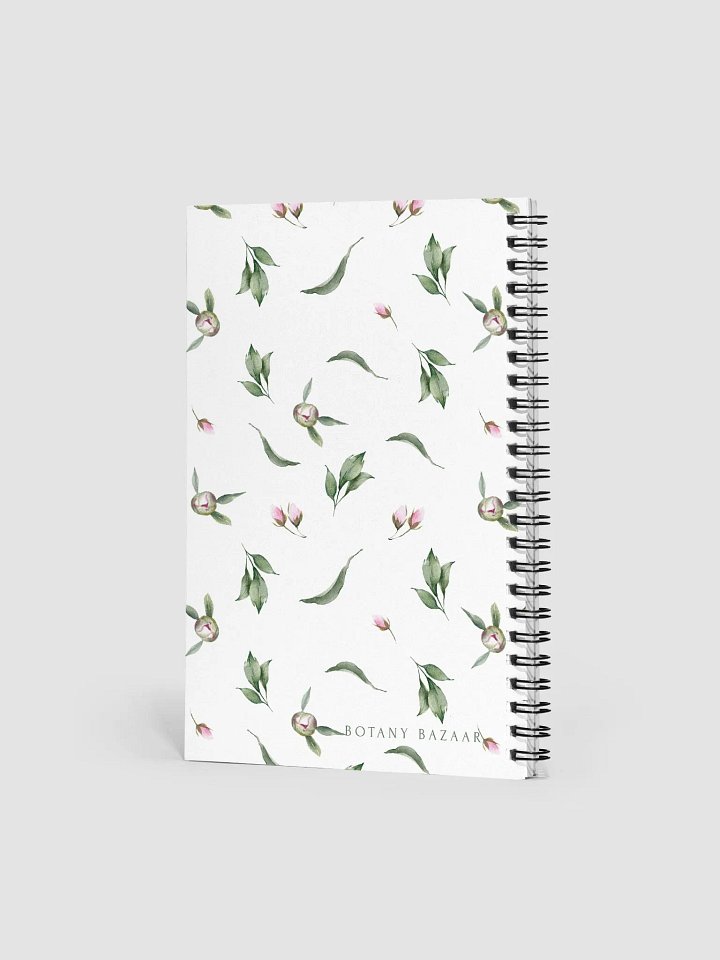 Eucalyptus and Pink Flowers Spiral Notebook product image (2)