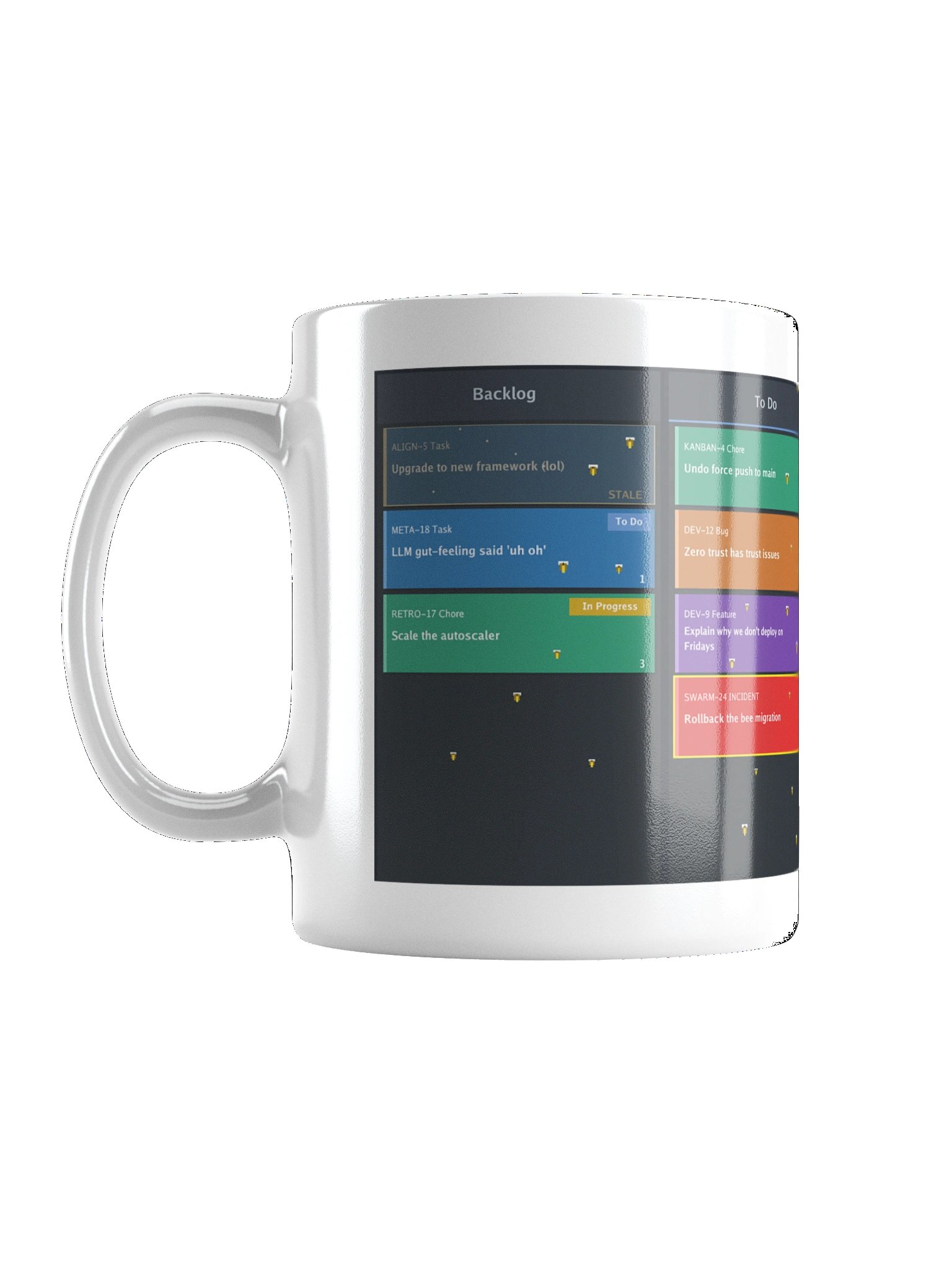 Bees have Entered the Sprint Full Board Mug Wht product image (1)