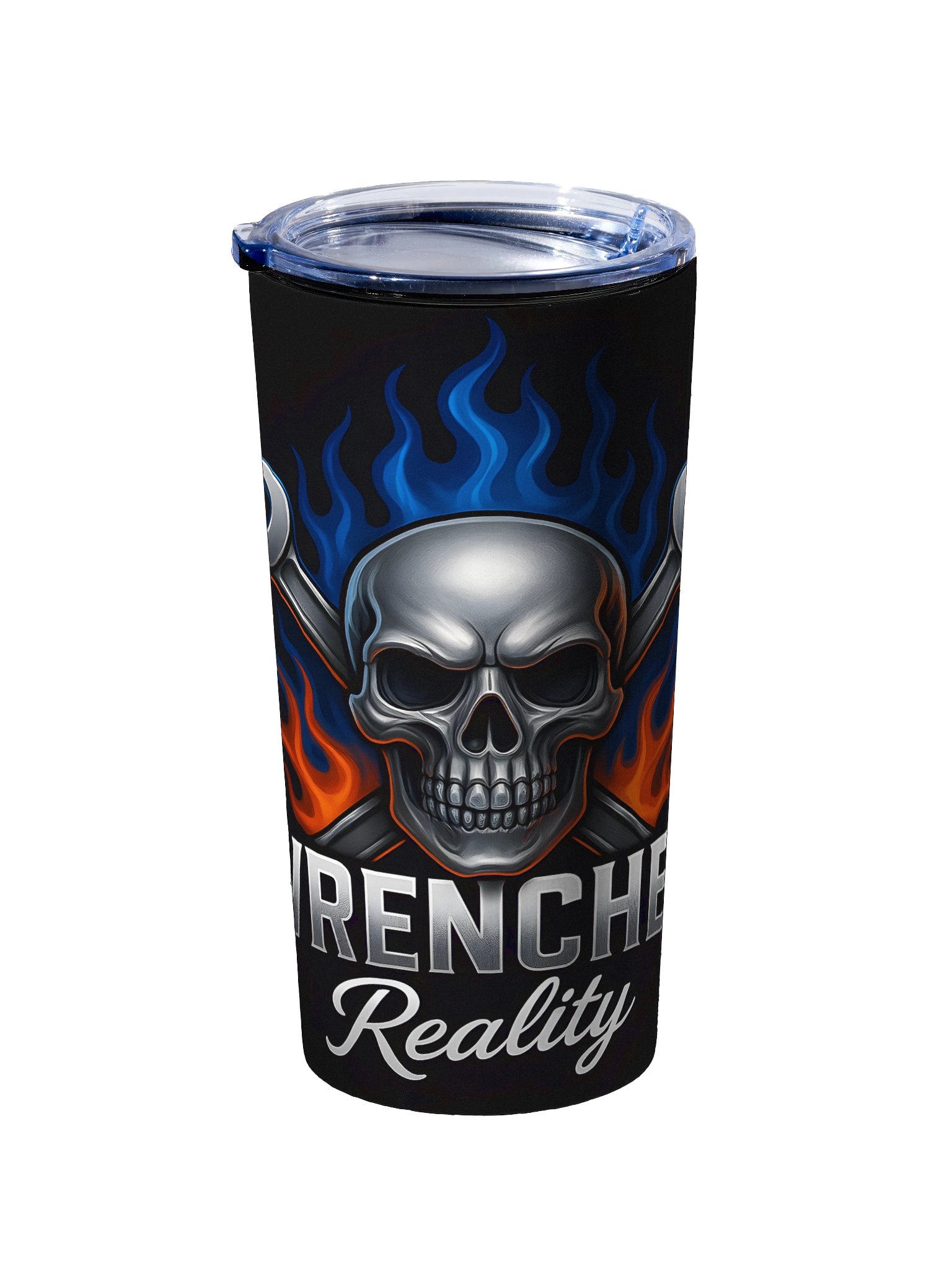 Flaming Skull Stainless Steel Tumbler product image (2)