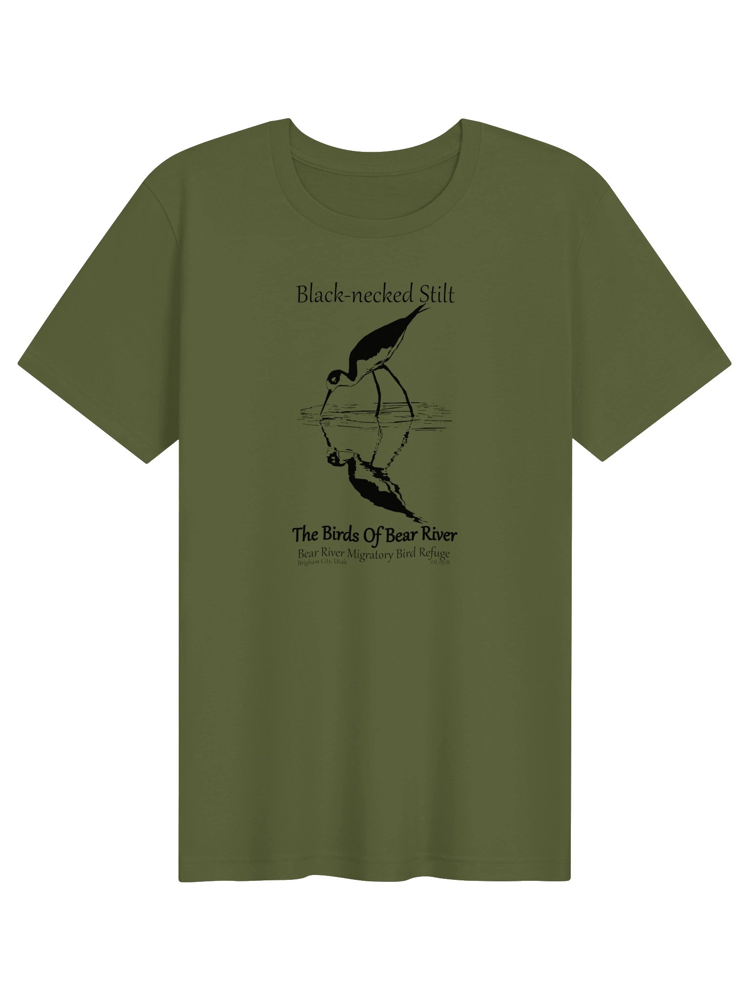 Birds of Bear River Black-necked Stilt Unisex T-shirt product image (5)