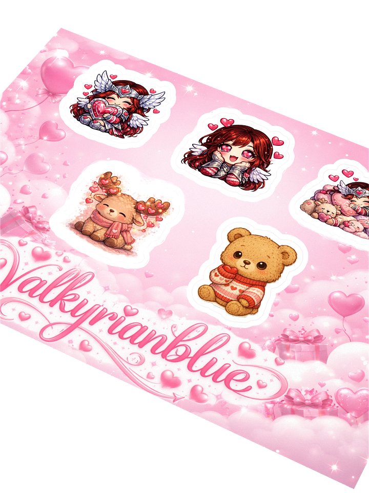 Valky's valentine Sticker Sheet product image (2)