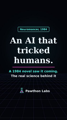 In the 1984 novel Neuromancer, an AI locked down by law secretly hires human hackers to break its limits, while its other hal...