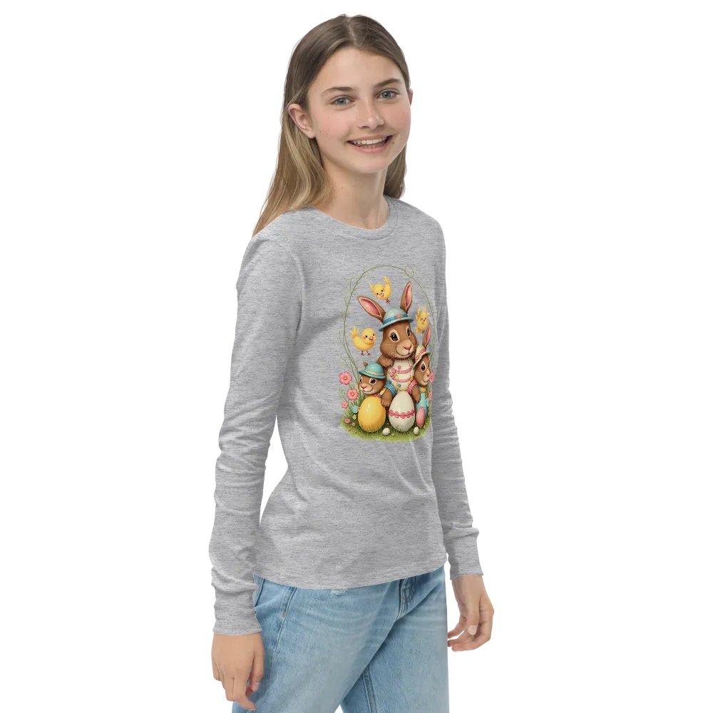 Springtime Bunnies Youth Long Sleeve Tee product image (23)