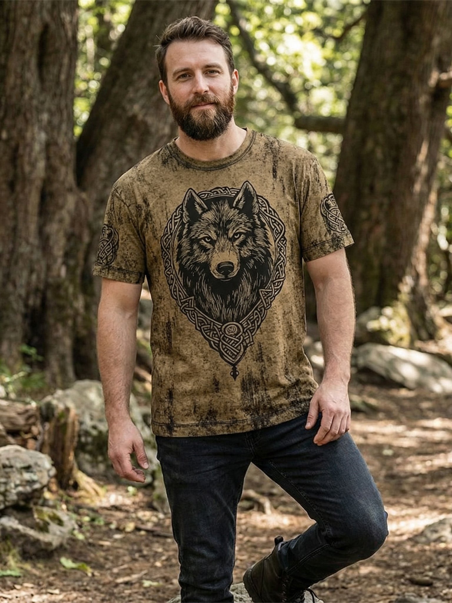 Vintage Viking Men's O-Neck Shirt product image (3)