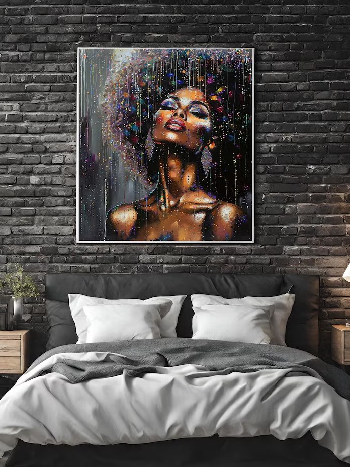 Reigning Wall Art Black Woman Framed High-Quality Matte Poster (in) product image (2)