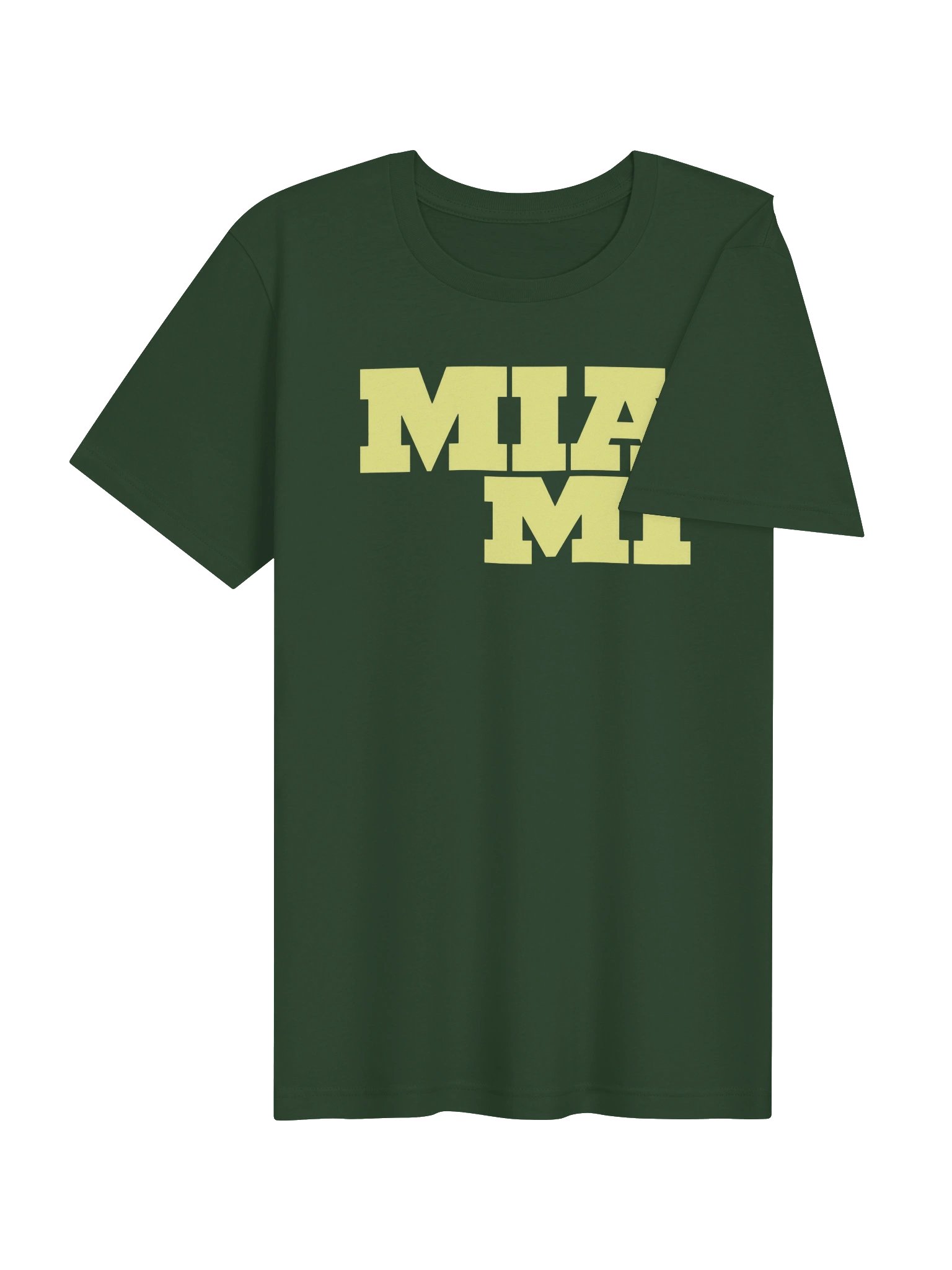 MIAMI Yellow Block Letter T-Shirt product image (4)