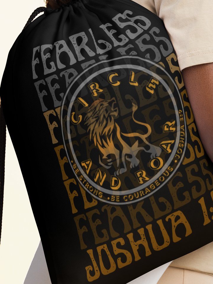 Fearless Lion Drawstring Bag product image (1)