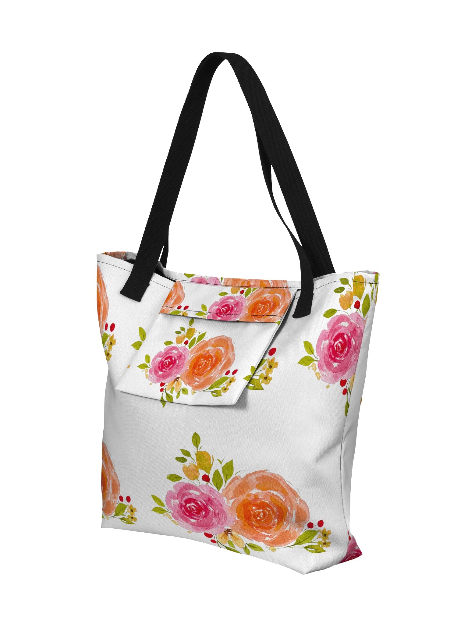 Watercolor Bloom All-Over Print Tote Bag product image (14)