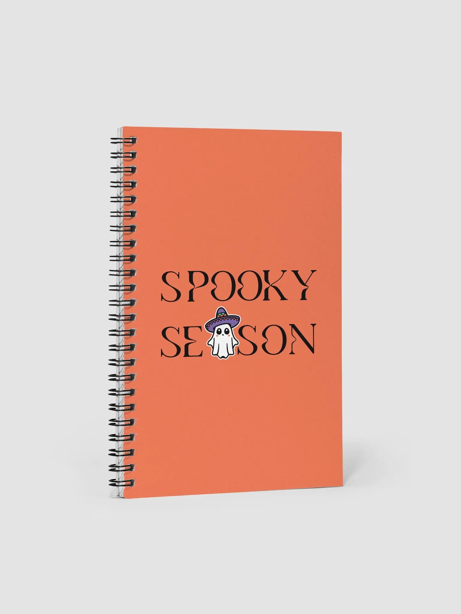 Spooky Season Sombrero Ghost Dotted Spiral Notebook product image (1)