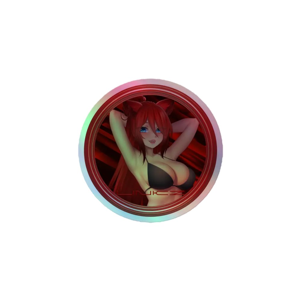 Linkz Logo Circle Holographic Sticker product image (1)