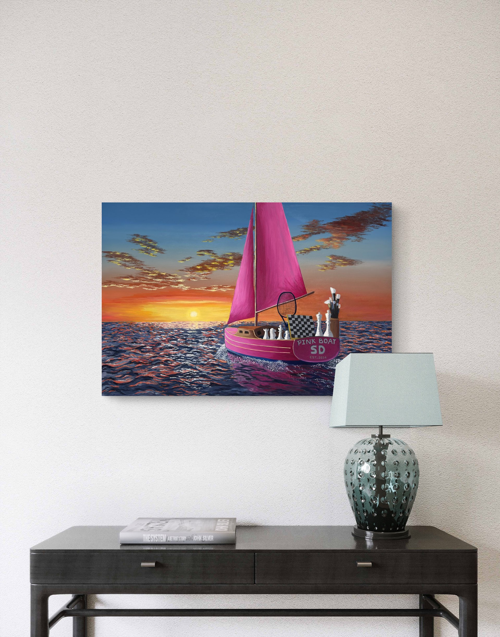 Pink Boat SD - Canvas Print product image (8)