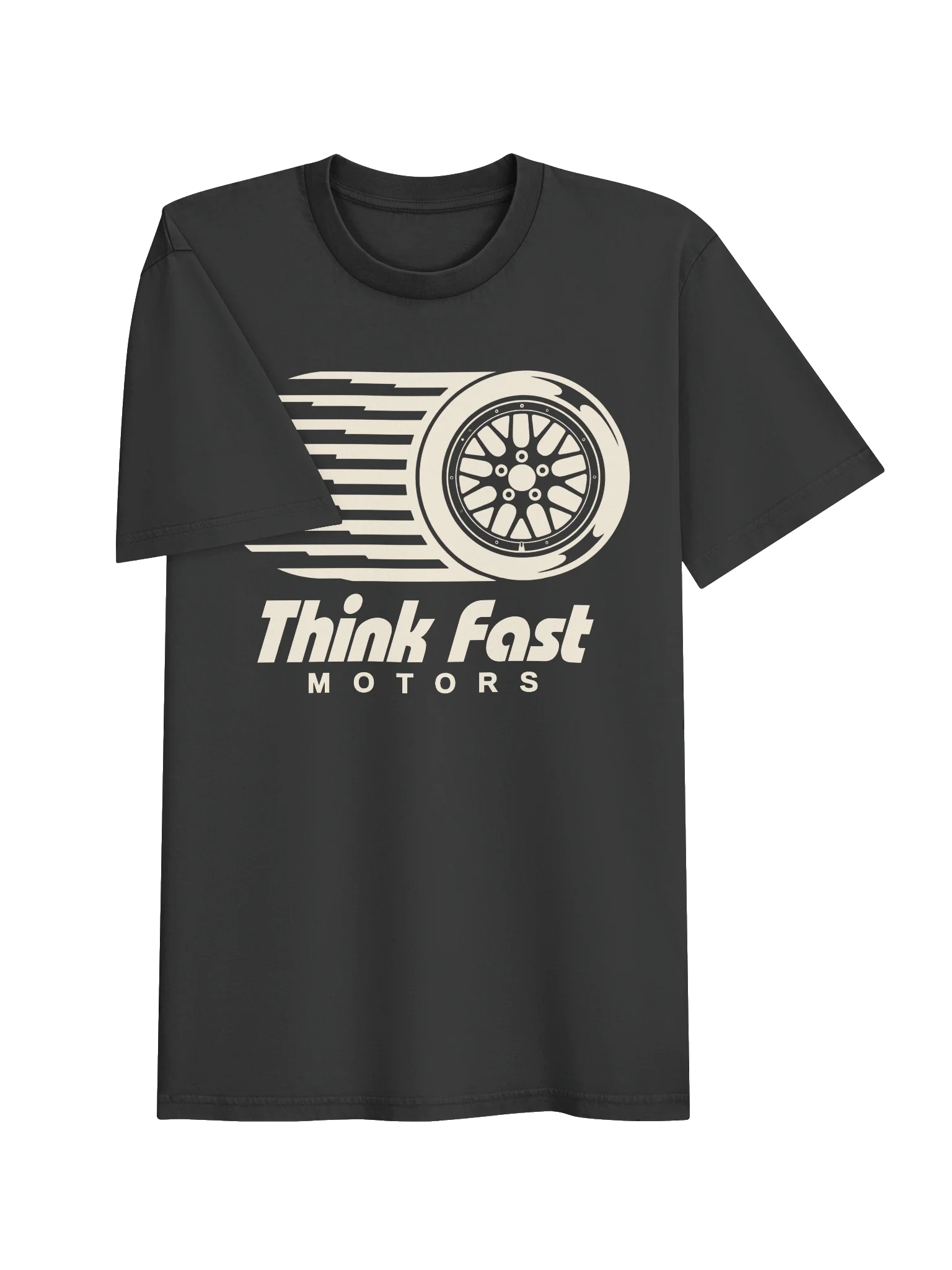 Think Fast Motors Speed Wheel Tee - Black product image (3)