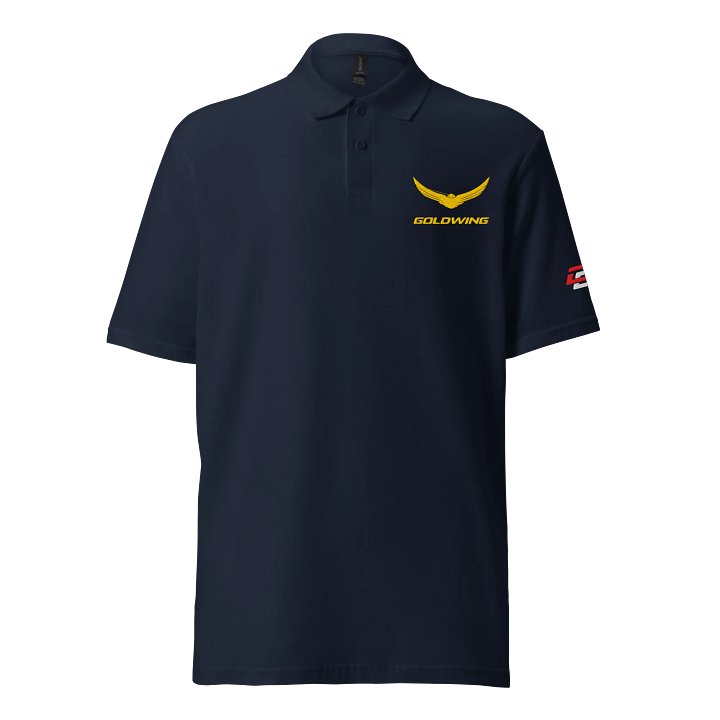 Gold Bird in Flight Polo Shirt product image (1)