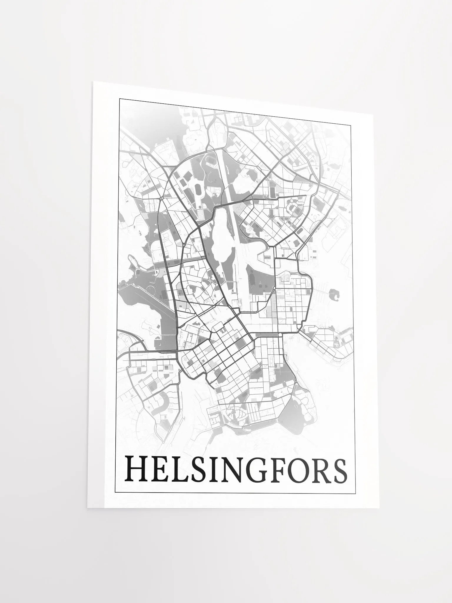 Helsingfors, Finland, city map print product image (11)