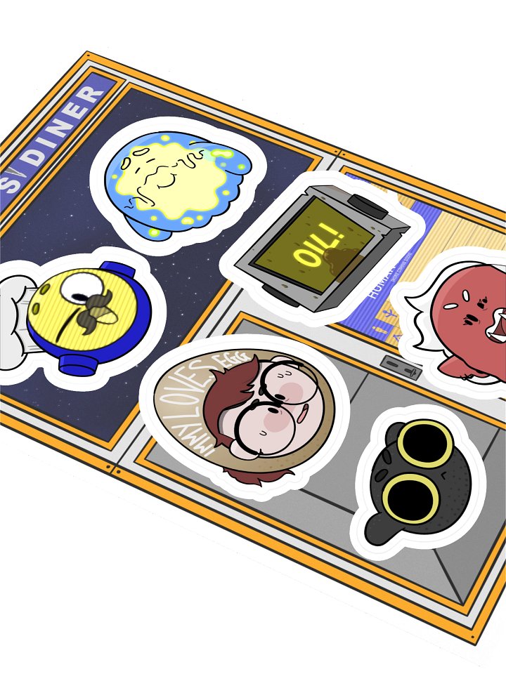 DeeDee's Diner Sticker Sheet product image (2)