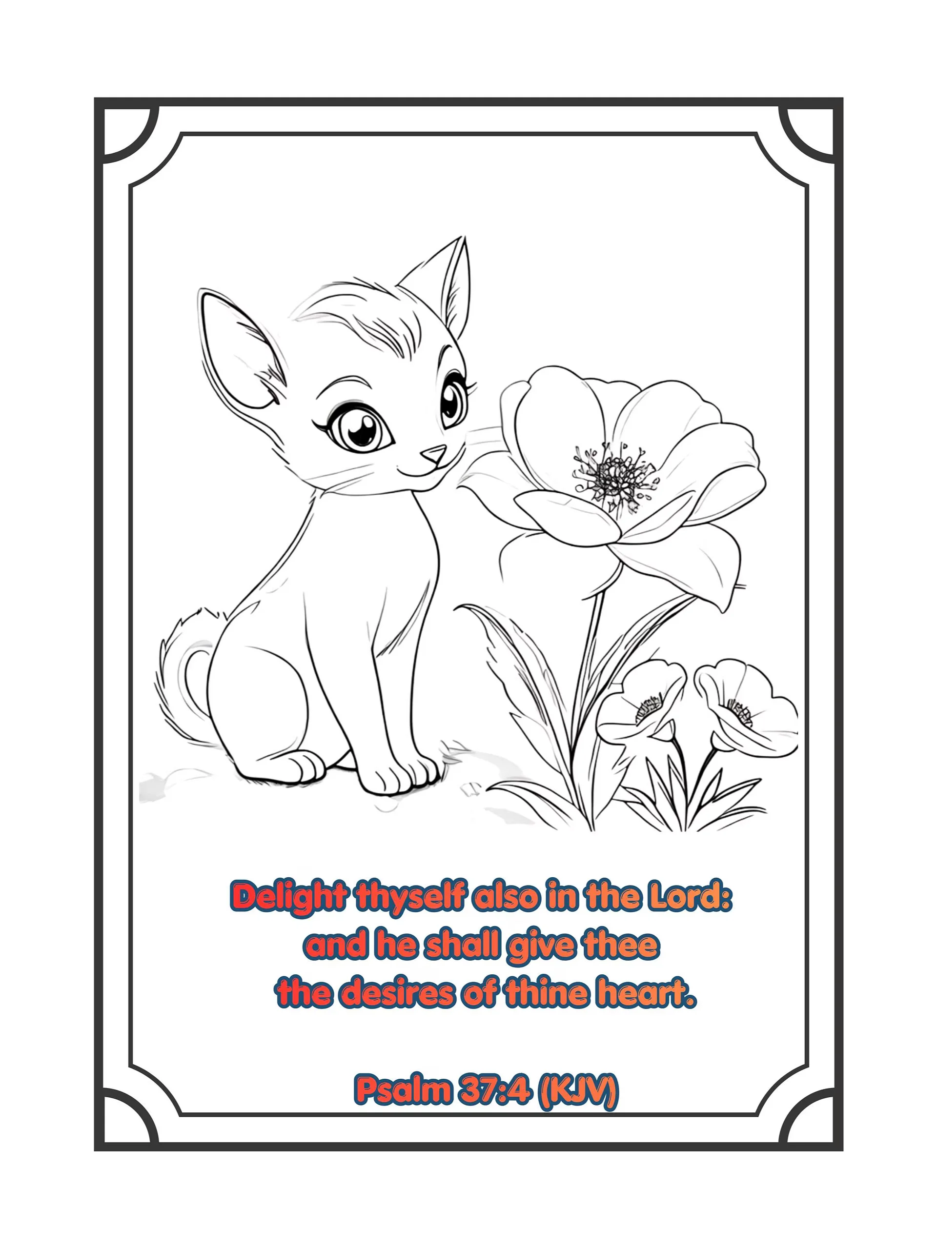 Bible Verse Birthday Animal Coloring Book product image (5)