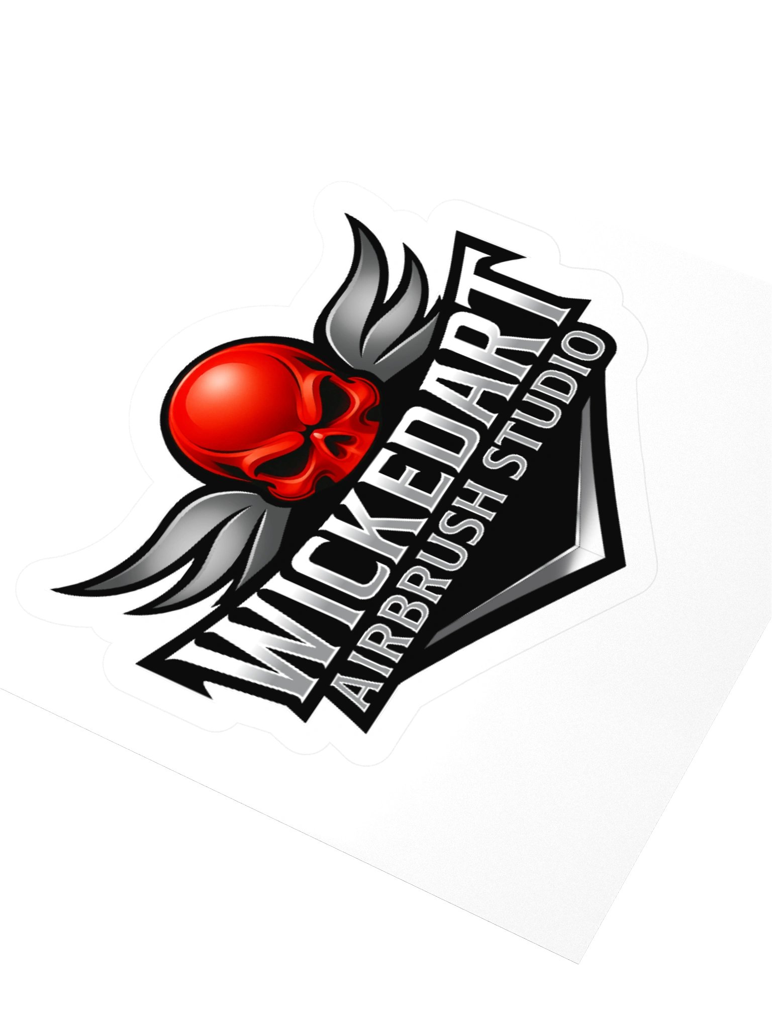 Crimson Crest Vinyl Sticker — Artist Edition product image (9)