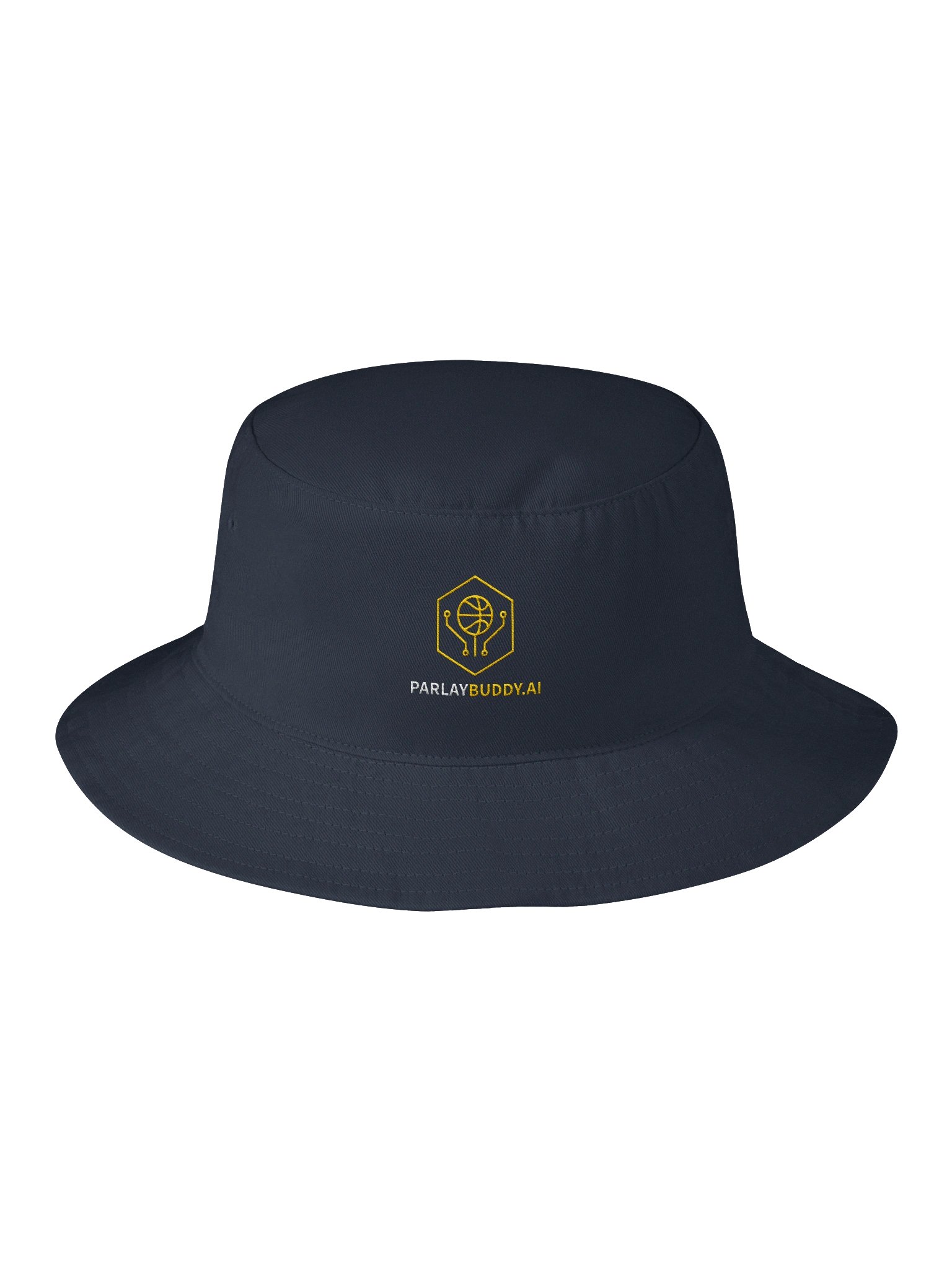 Navy Bucket Hat - Gold Emblem product image (1)