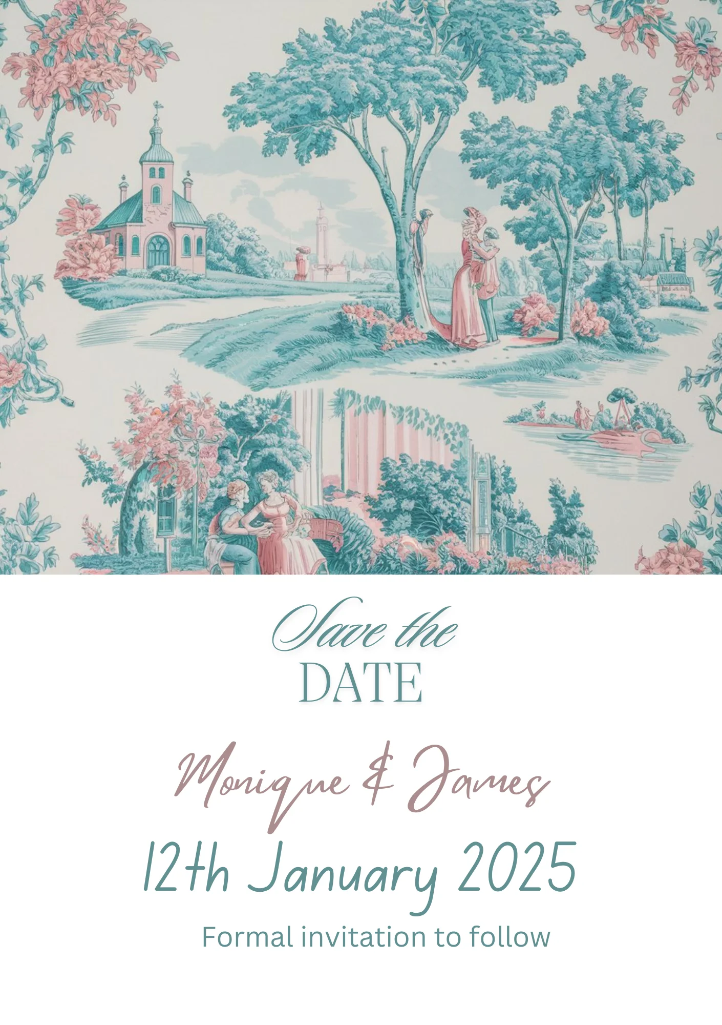 Toile Save the Date Cards product image (4)