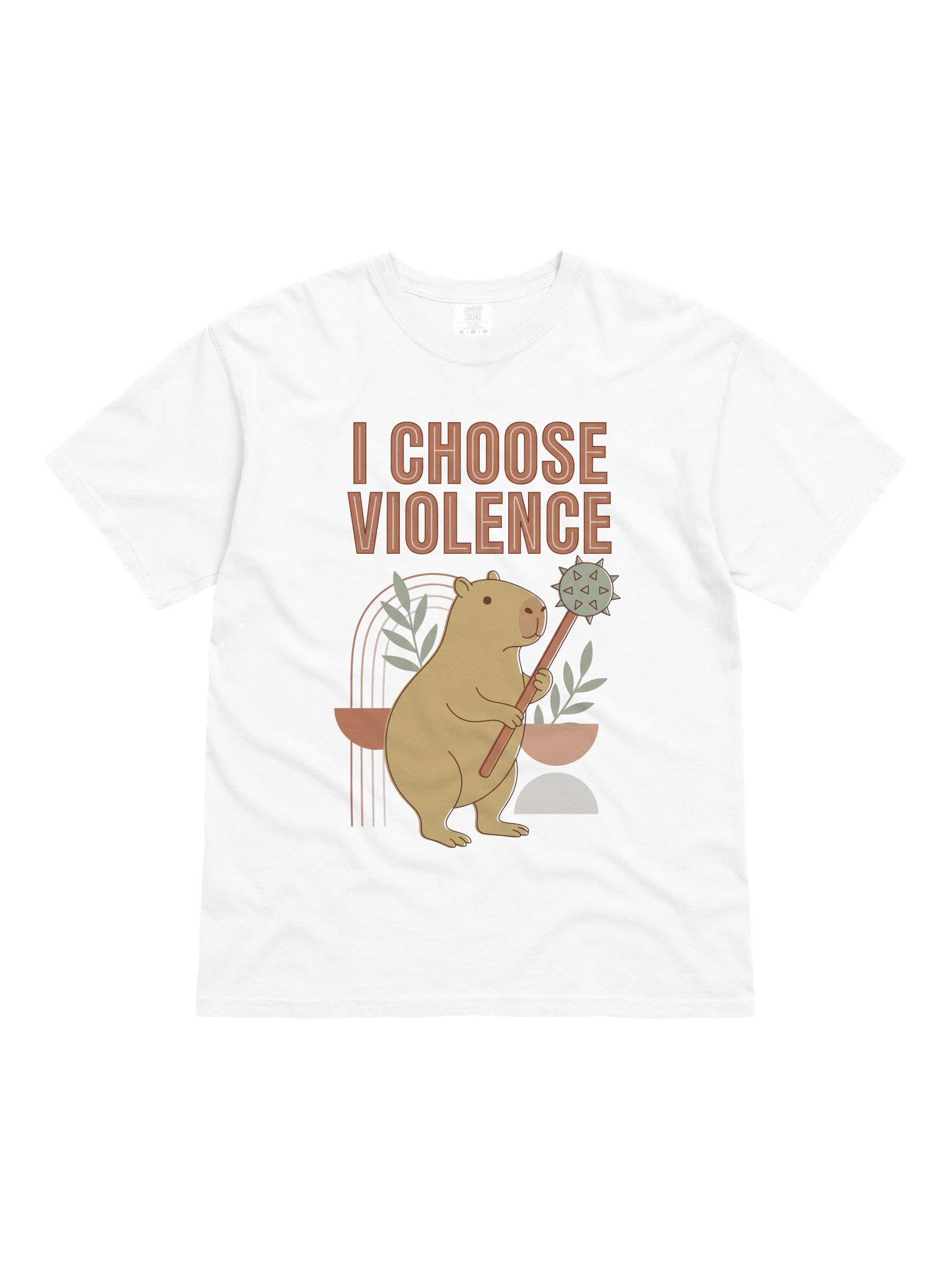 I Choose Violence Capybara Tee | Funny Animal Lover Gift product image (1)