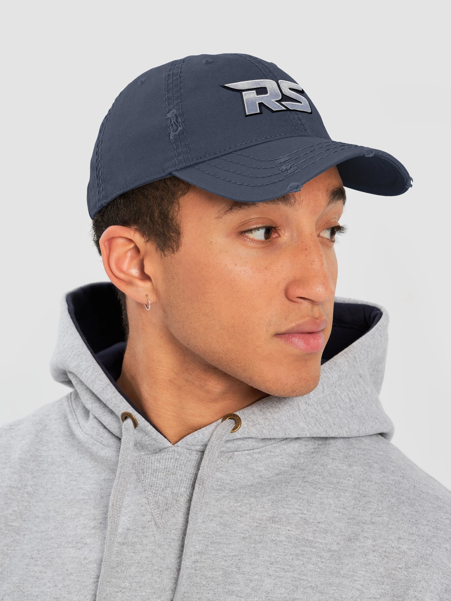 RS Metallic Logo Distressed Dad Hat product image (25)