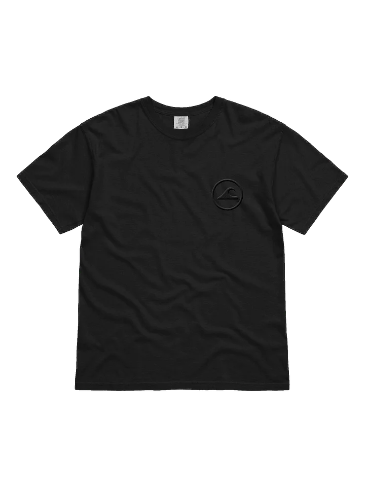Embroidered Wave Rider Comfort Colors Garment-Dyed Heavyweight T-Shirt (Blackout) product image (1)