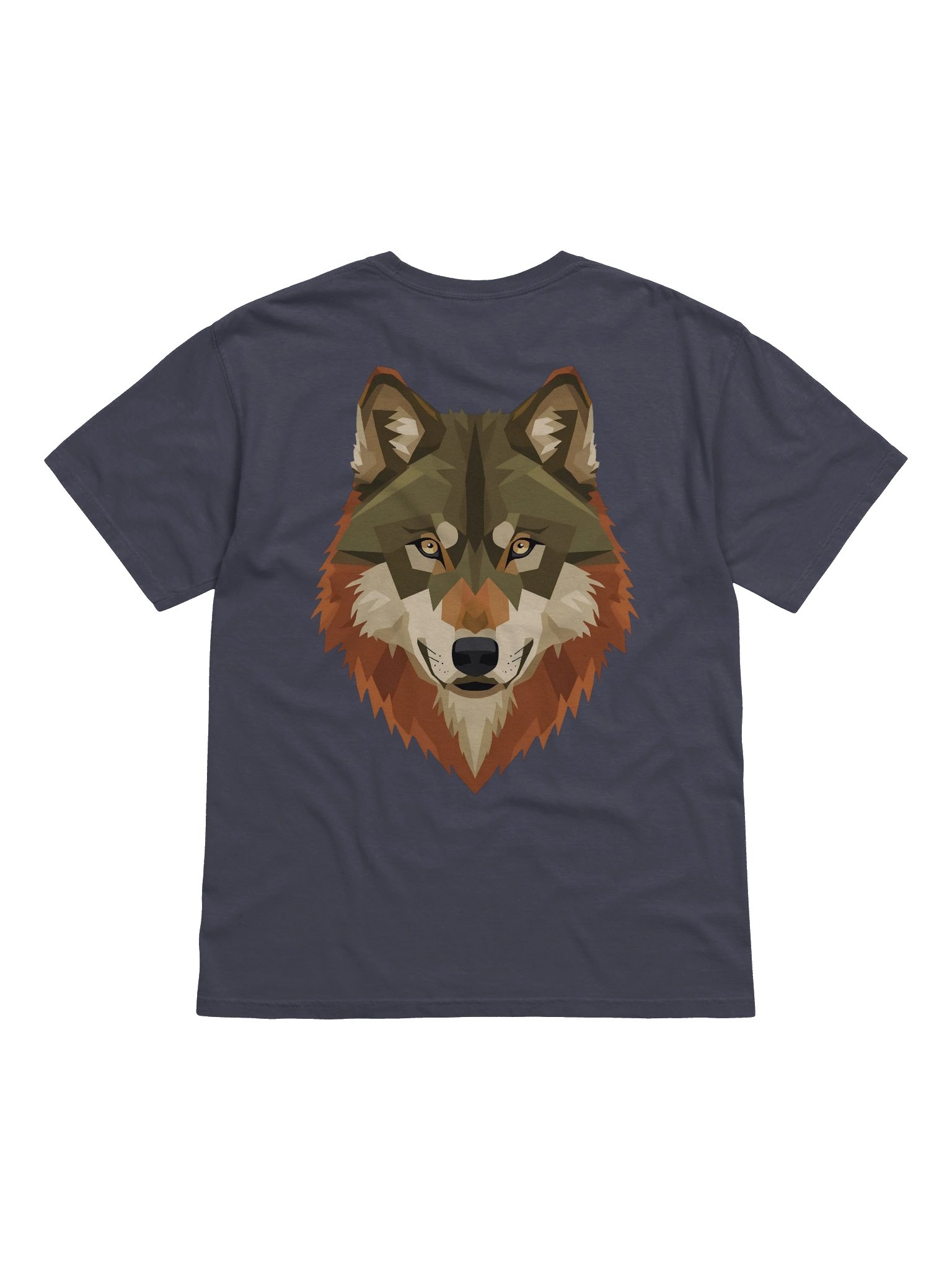 Geometric Wolf Head T-Shirt product image (13)