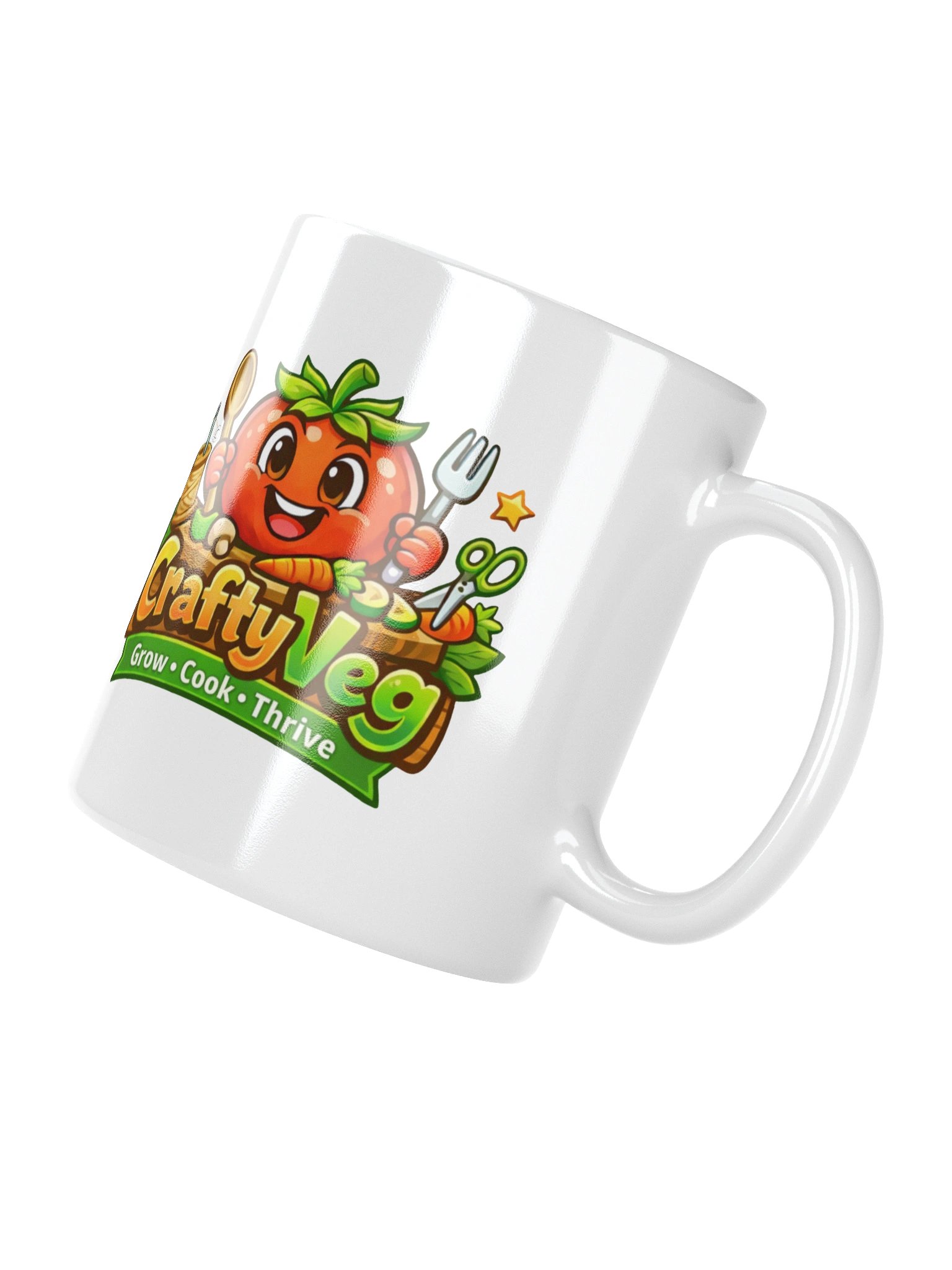 CraftyVeg Logo Mug product image (3)