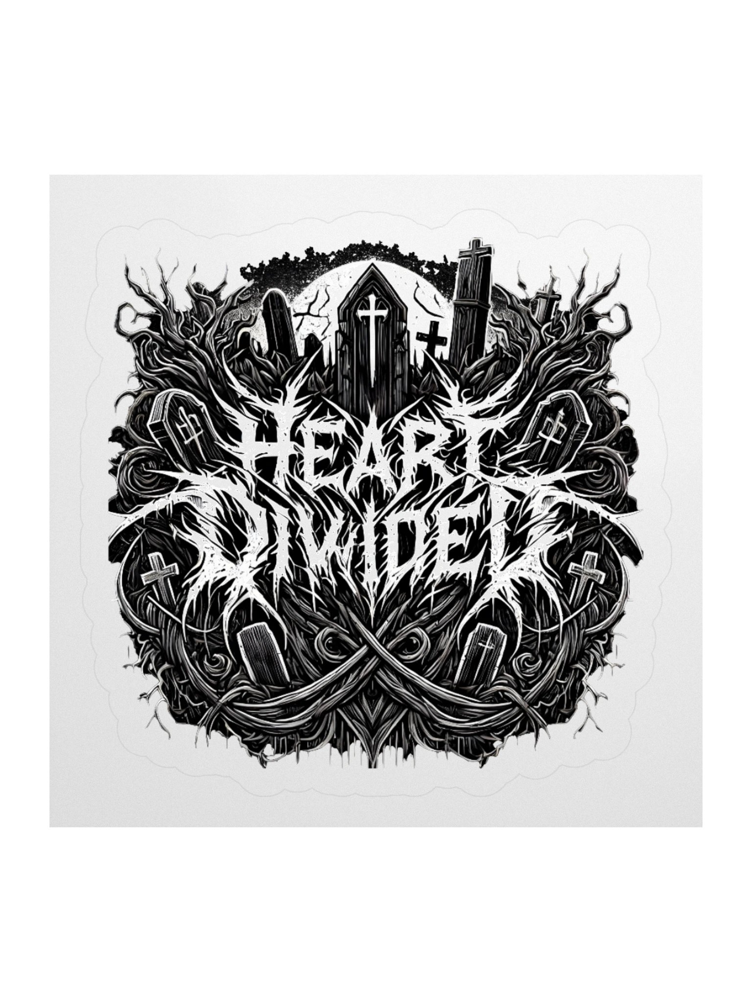 Heart Divided Logo Sticker product image (3)