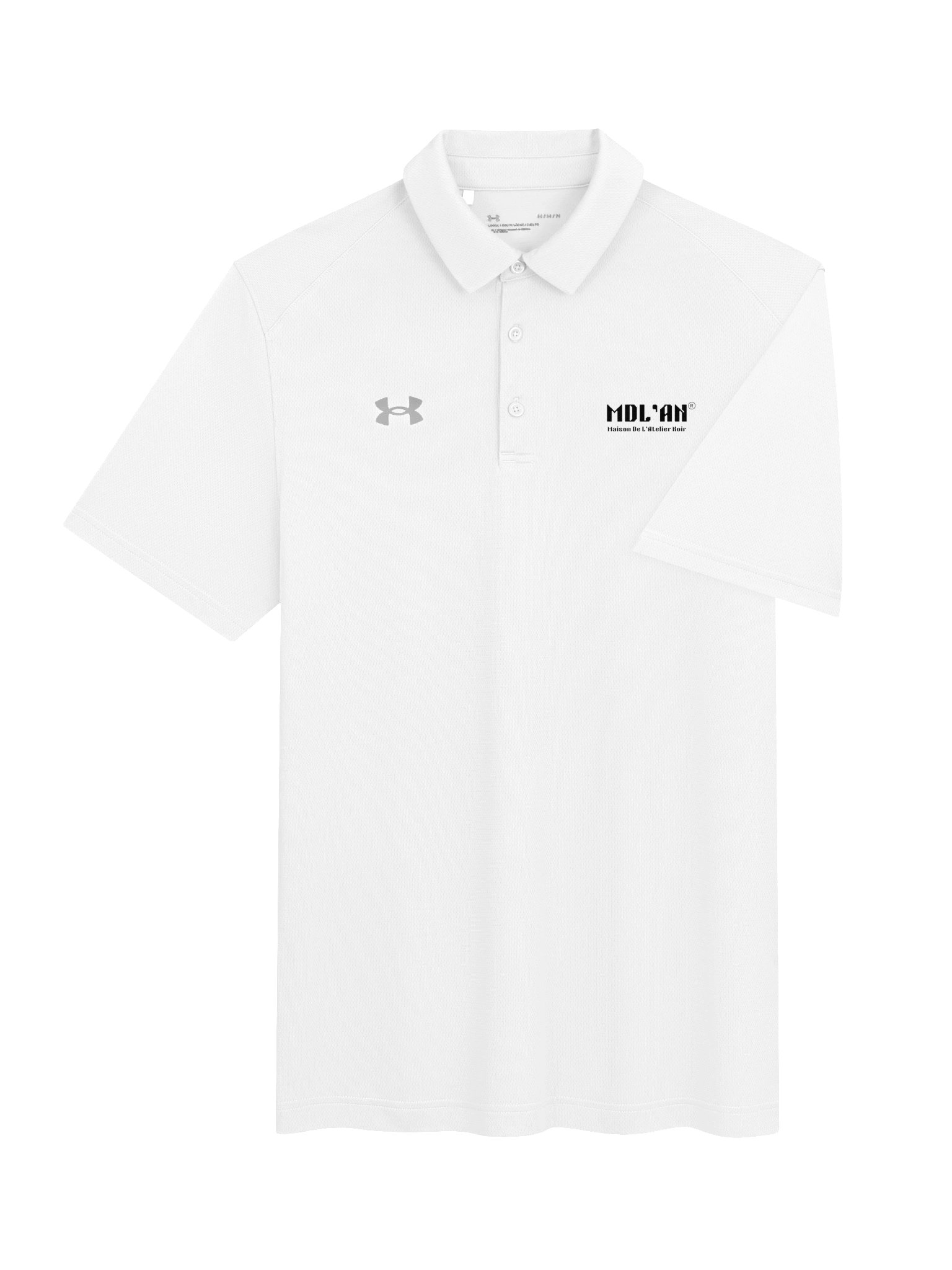 MDL'AN® x Under Armour® - Prioritize your health men’s polo product image (4)