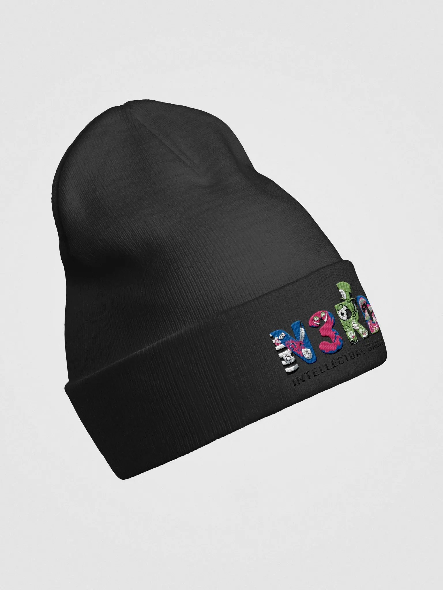 Dark Alice Embroidery Beanie product image (6)