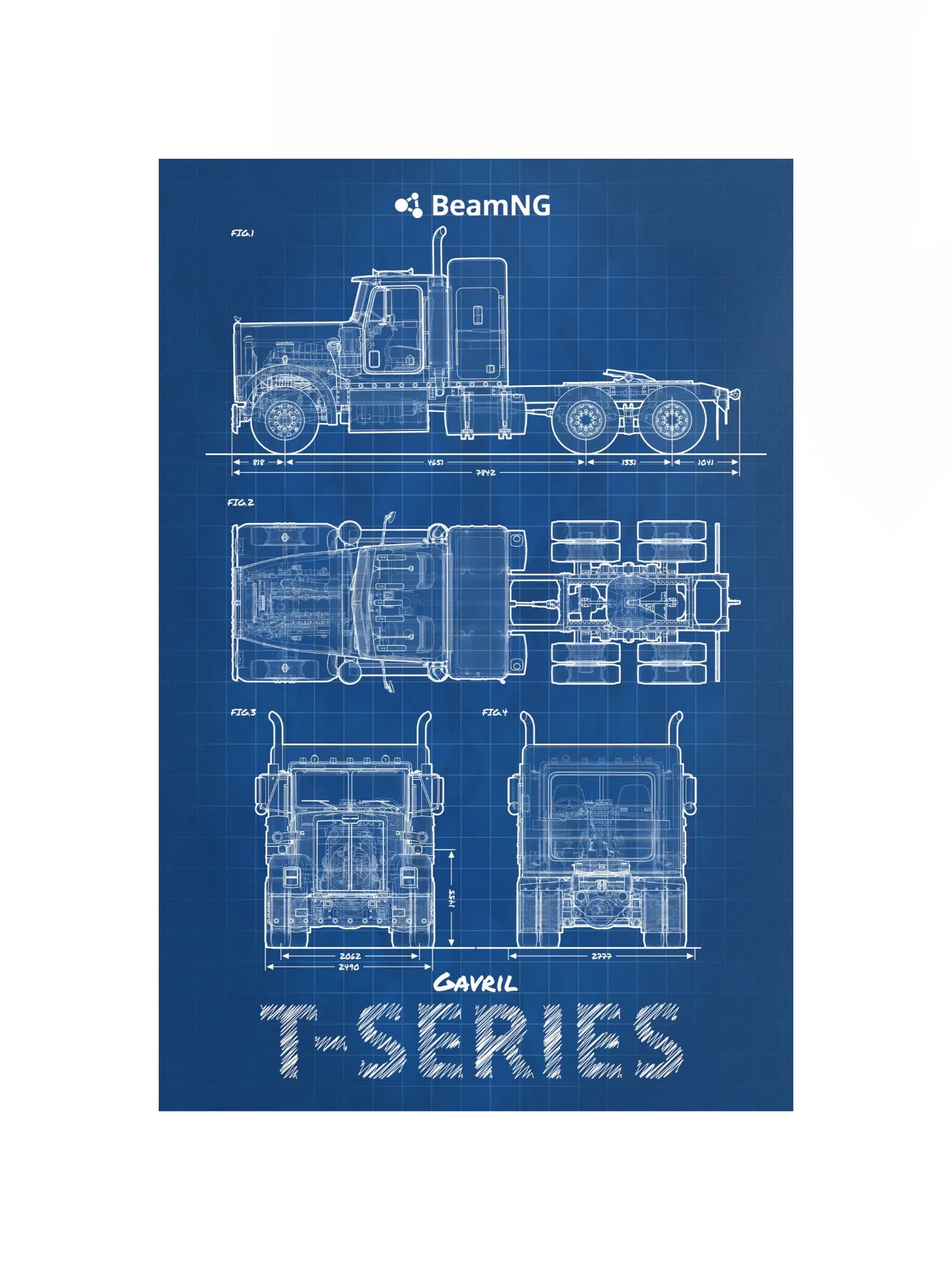 Gavril T-Series Blueprint Poster product image (2)