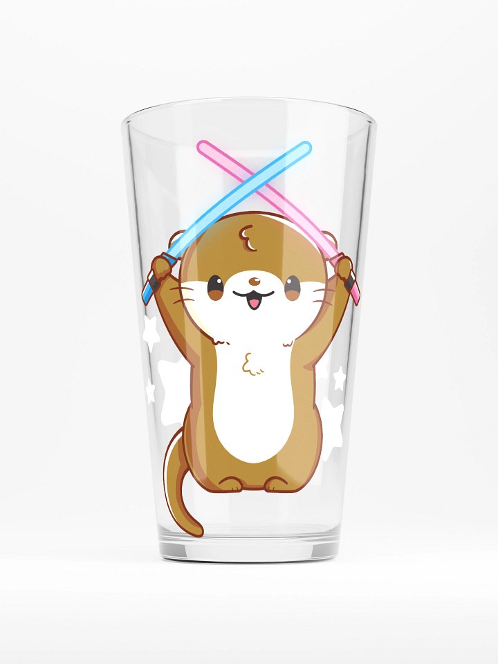 OtterWorldly Pint Glass product image (1)