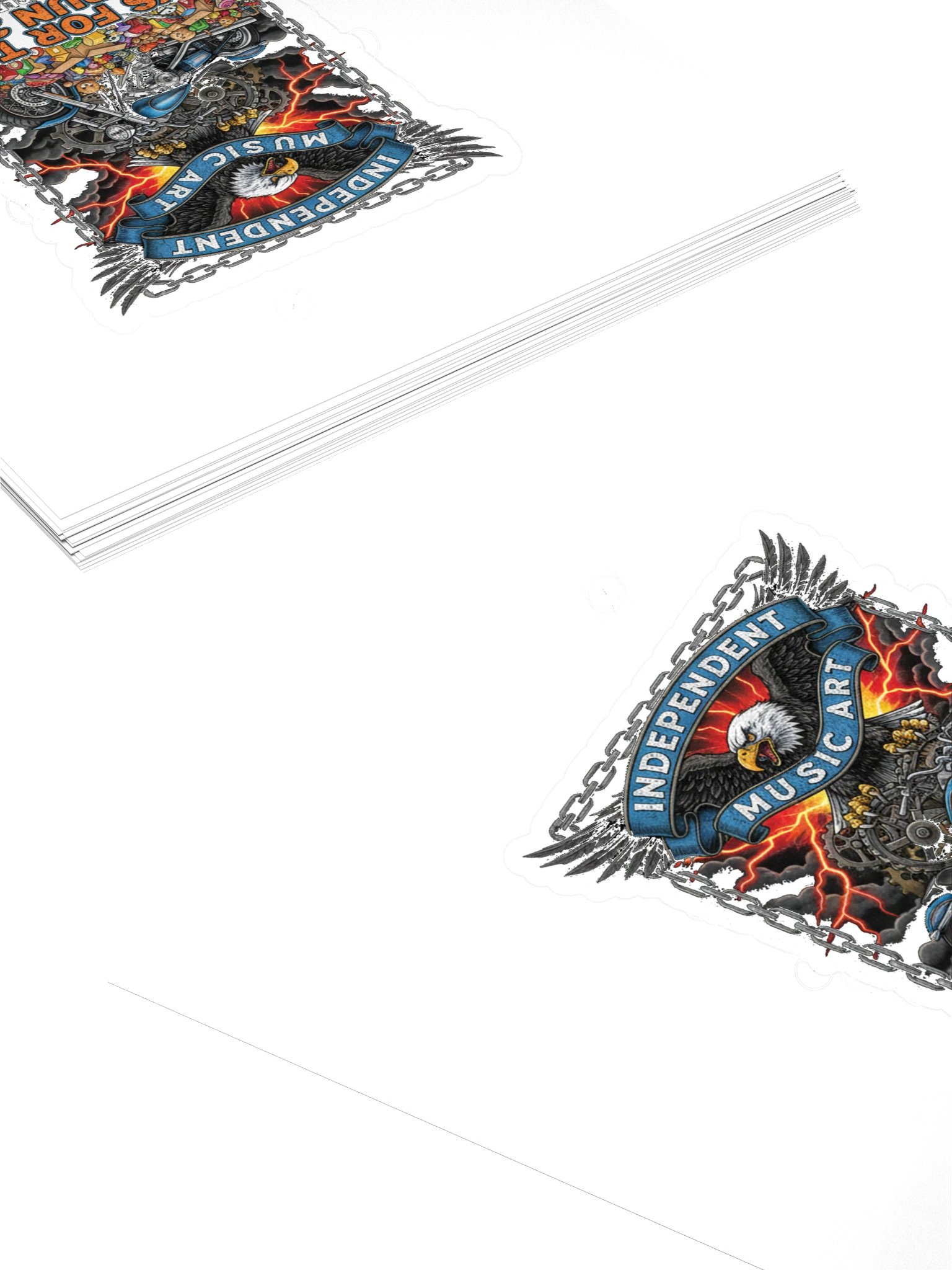 Eagle & Motorcycle Charity Stickers product image (4)