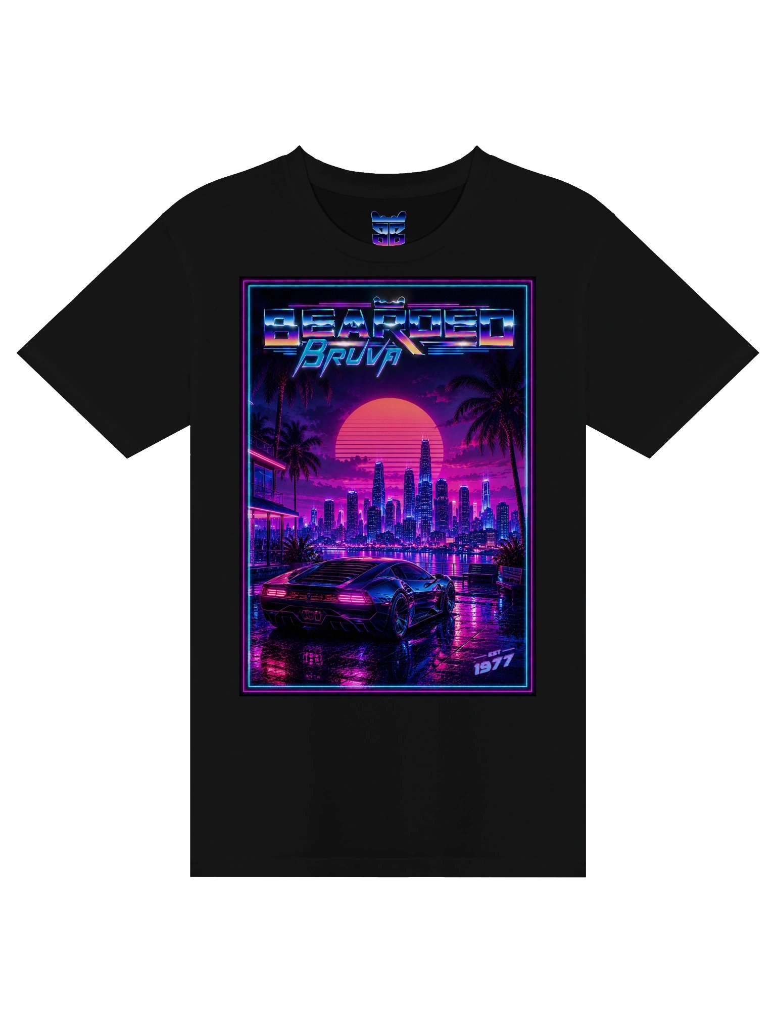 BeardedBruva Synthwave Tee product image (2)