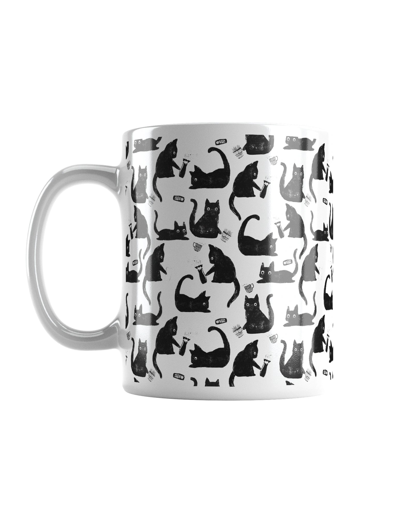 Bad Cats Knocking Stuff Over Coffee Mug product image (2)