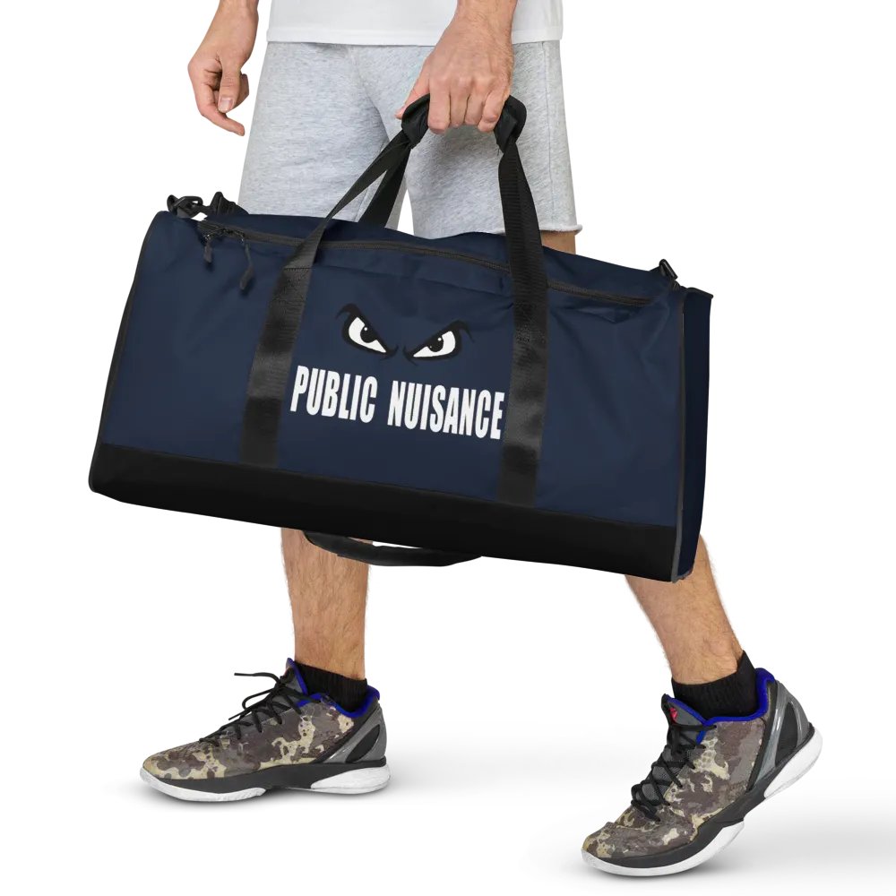 Public Nuisance: Navy Blue Duffle Bag product image (7)