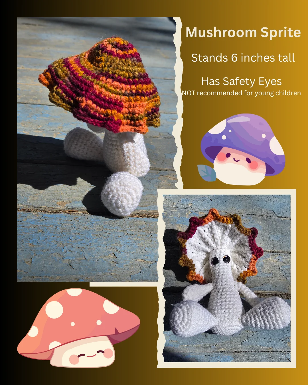 Forest Mushroom Plushie 🐑 product image (1)