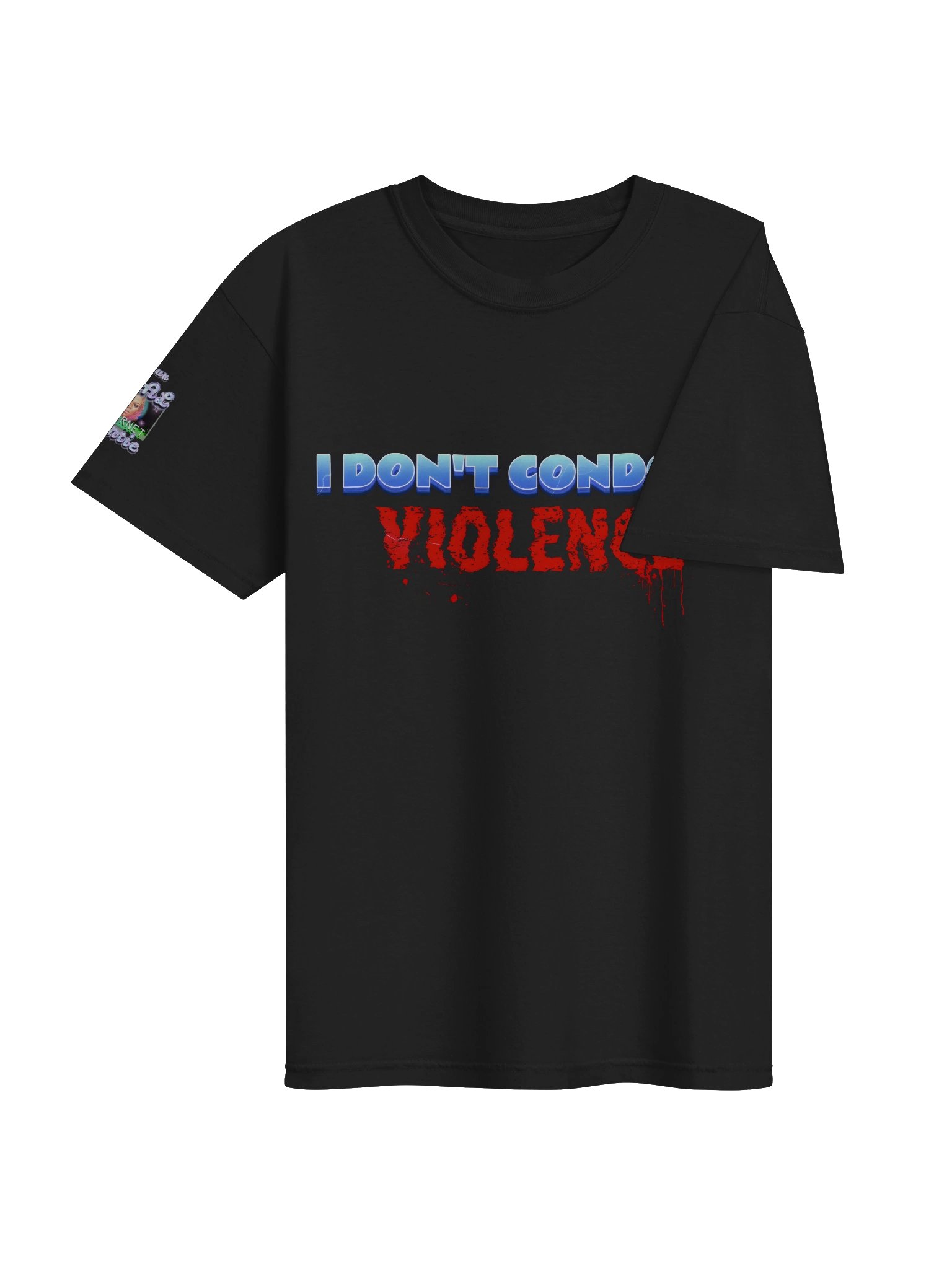 I Don’t Condone Violence Lightning Tee (Male) product image (38)
