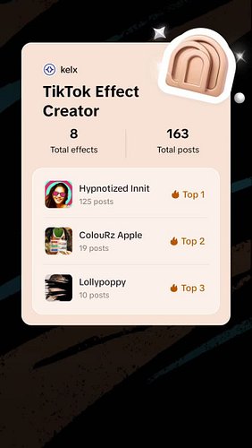 I'm official an Effect Creator on TikTok #kelx #kelxfy