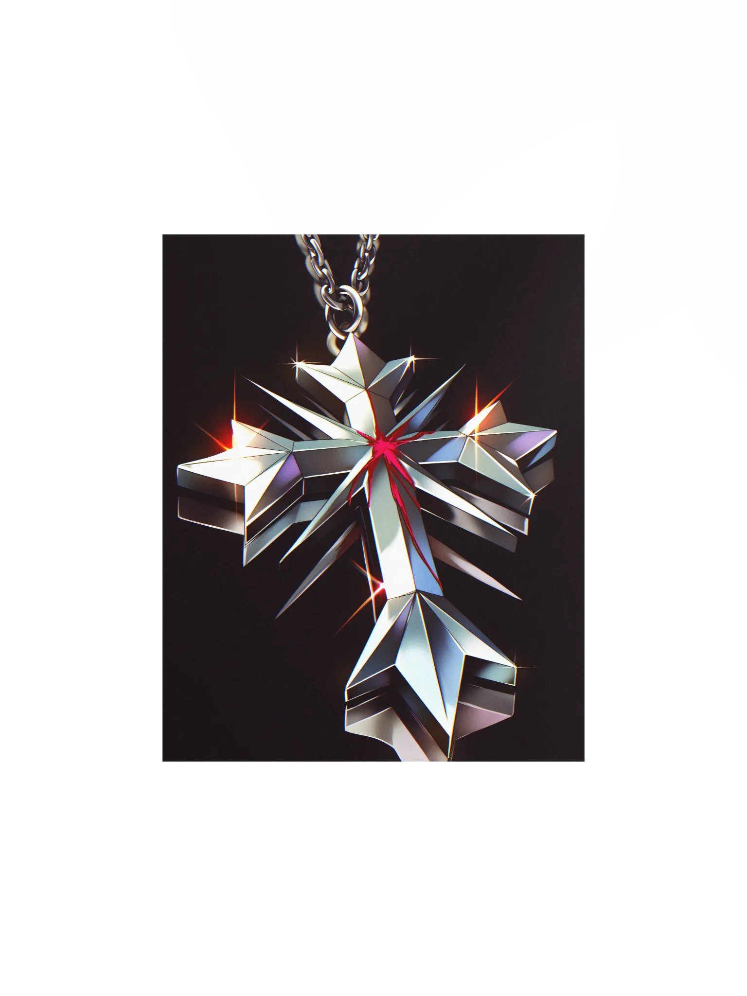 Metallic Cross Matte Poster product image (1)