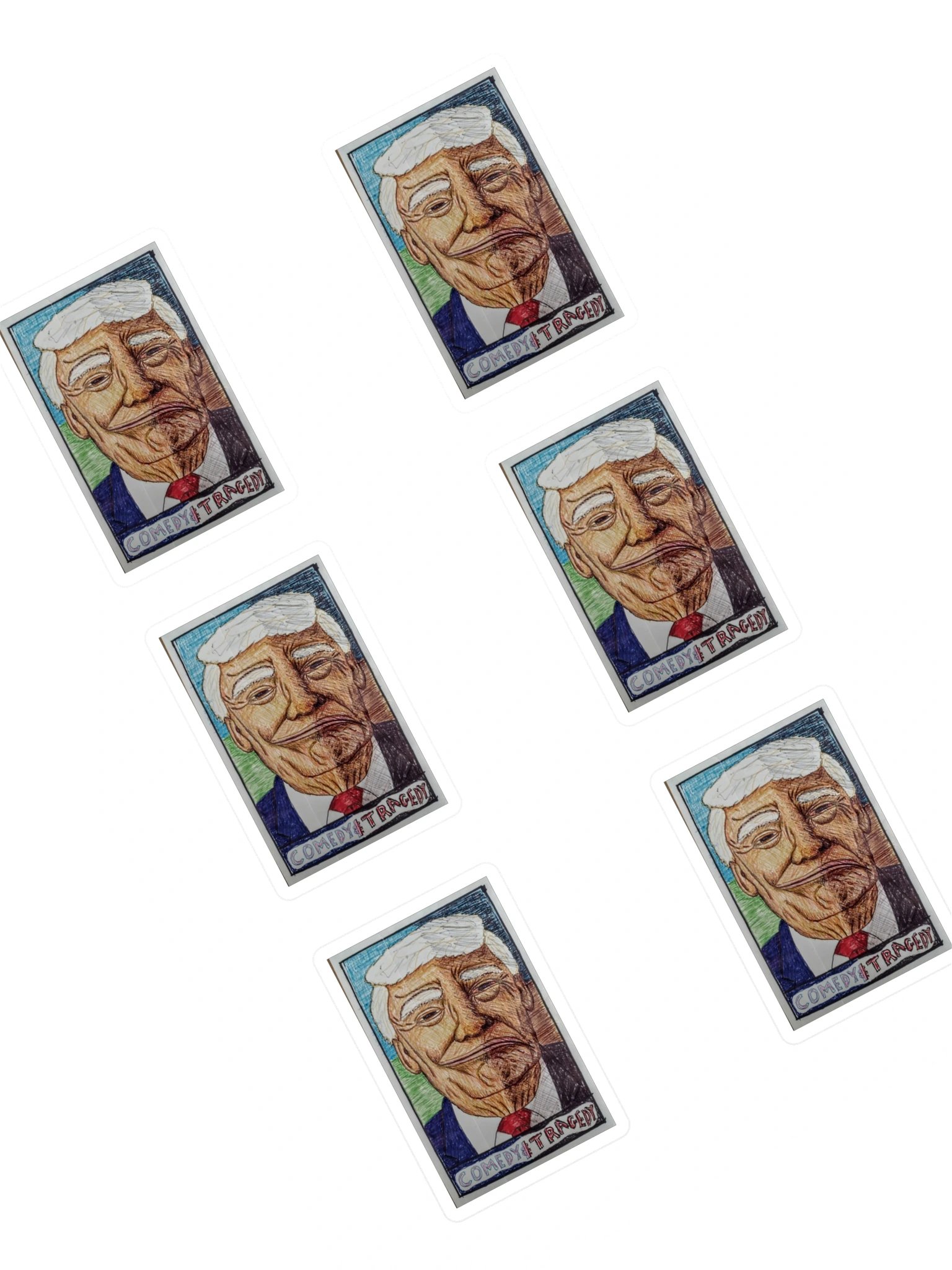 COMEDY+TRAGEDY Sticker Sheet product image (1)