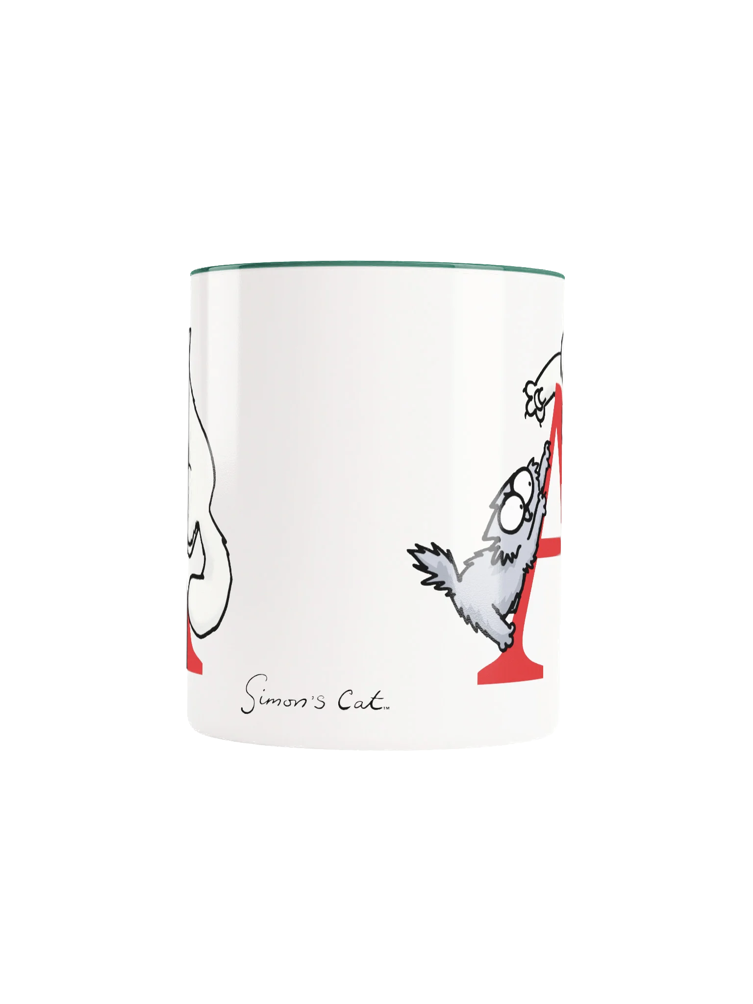 Cat Monogram Mug - A product image (6)